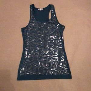 Women’s Charlotte Russe Sequin Racer Back Tank Top